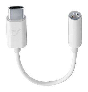 Cellular Line Adaptor 3.5mm to type-C white