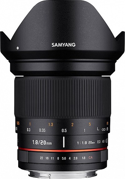 Samyang 20mm f/1.8 ED AS UMC Canon M