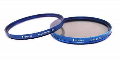 Polaroid Dual Filter Kit Blue Multi-Coated UV & CPL 52mm