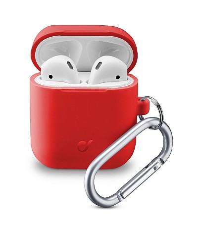 Cellular Line Bounce Silicone Case for AirPods 1, 2 red