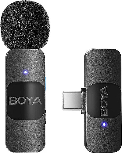 Boya BY-V10 Wireless Lavalier Microphone for Android USB-C