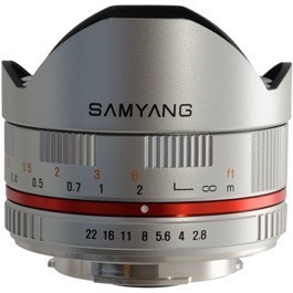 Samyang 8mm f/2.8 UMC Fish-eye II Sony E-mount silver