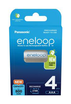 1x4 Panasonic Eneloop Micro AAA 750 mAh