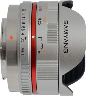 Samyang 7.5mm f/3.5 UMC Fish-eye MFT silver