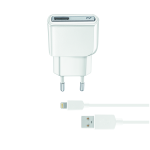 Cellular Line Charger Set for iPhone USB-A with cable lightning 5W white