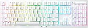Razer DEATHSTALKER V2 PRO White - Wireless - Low Profile  - Clicky Optical Switches - RGB