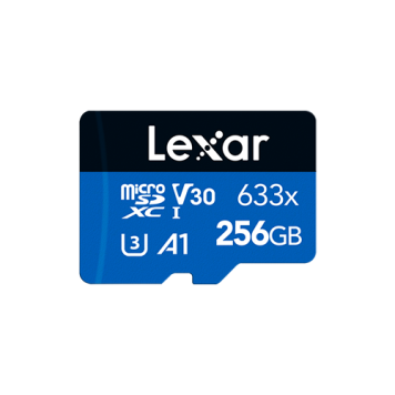 Lexar High Performance microSDXC 256GB 633x UHS-I + adapter