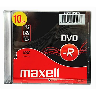 Maxell DVD-R 4.7GB 16x speed 1x10