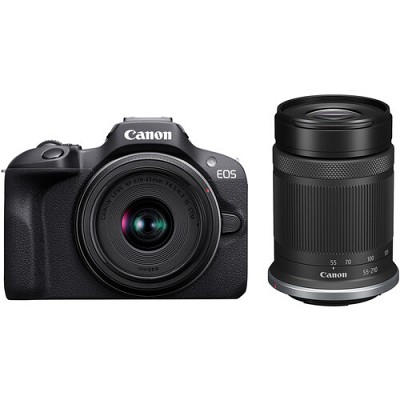 Canon EOS R100 KIT RF-S 18-45mm IS STM + RF-S 55-210mm IS STM + ΔΩΡΟ SDXC 64GB