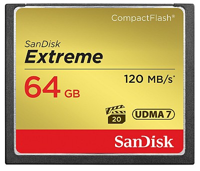 SanDisk Extreme Compact Flash 64GB 120MB/s UDMA7