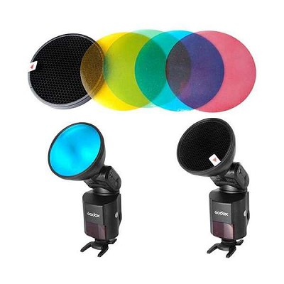 Godox ADS11-ADS12 Color Filter Gel Pack with Honeycomb Grid for AD360, AD200