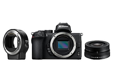 Nikon Z50 Kit 16-50mm f/3.5-6.3 VR with FTZ mount adapter