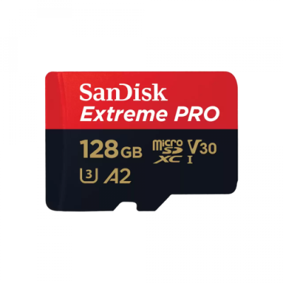 SanDisk Extreme PRO microSDXC 128GB 200MB/s + adapter