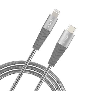 Joby USB-C to Lightning Charging Cable Gray 2m