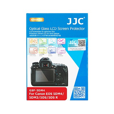 JJC Optical Glass LCD Screen Protector Canon EOS 5D IV, 5D III, 5DS, 5DS R