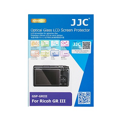 JJC Optical Glass LCD Screen Protector Ricoh GR IIIx, GR III