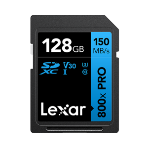 Lexar High Performance SDXC 128GB 800x PRO UHS-I V30 BLUE Series