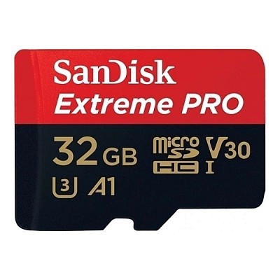 Sandisk Extreme PRO microSDHC A1 32GB 100MB/s V30 + adapter