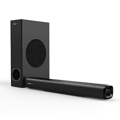 Crystal Audio Compact Soundbar 2.1 with remote black
