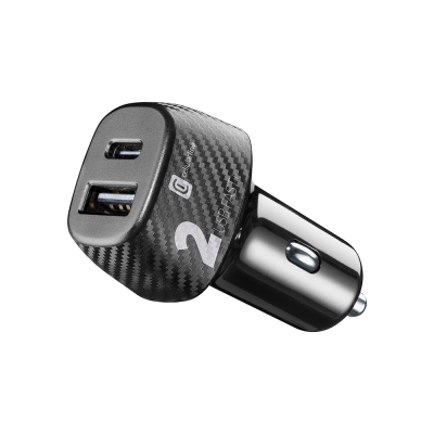 Cellular Line Car Charger USB-C, USB-A 32W black