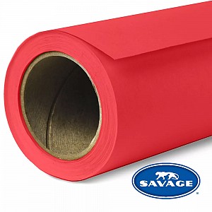 Savage 08-12 Background Paper 2.72x11m Primary Red