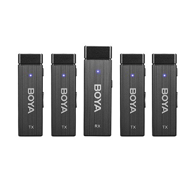 Boya BY-W4 Four Channel Wireless Microphone System (4 person vlog)